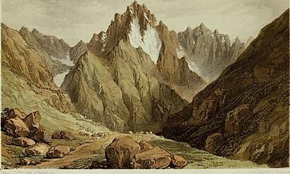 Face nord et ses glaciers 1851 Face nord et ses glaciers 1851